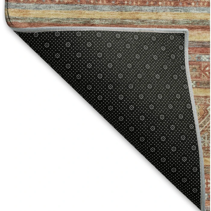Addison Mayfield Orange AMF1644 - 8ft. Round Rug