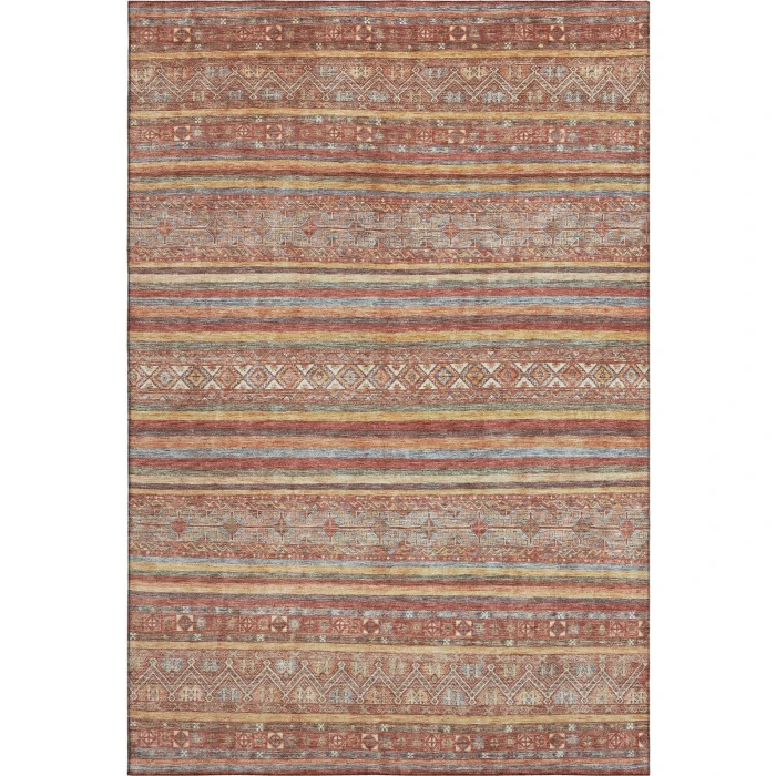 Addison Mayfield Orange AMF1644 - 8ft. Round Rug