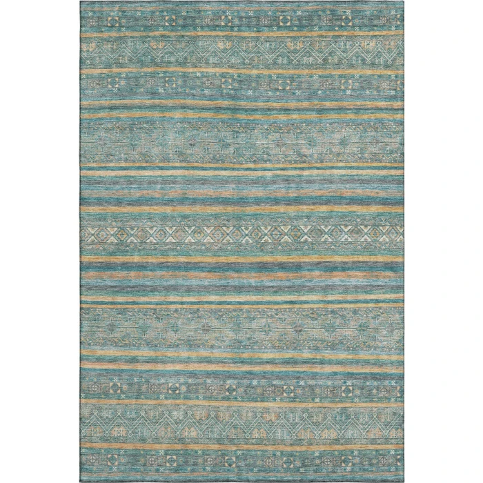 Addison Mayfield Teal AMF1644 - 8ft. Round Rug