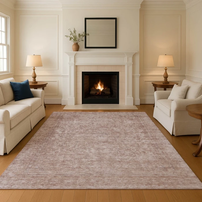 Addison Mayfield Orange AMF1645 - 8ft. Round Rug