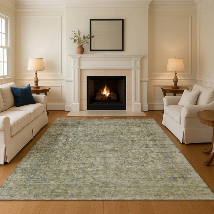 Addison Mayfield Green AMF1645 - 8ft. Round Rug
