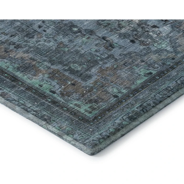 Addison Mayfield Blue AMF1646 - 8ft. Round Rug