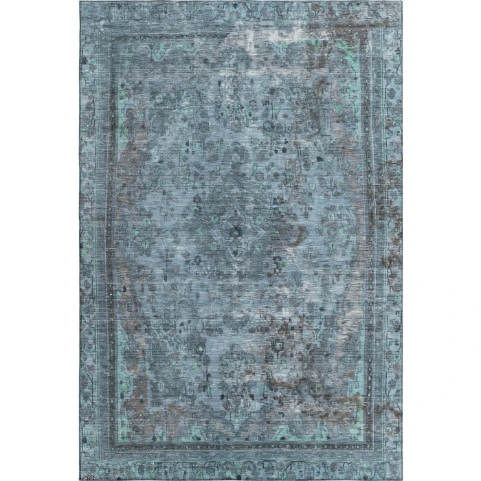 Addison Mayfield Blue AMF1646 - 8ft. Round Rug
