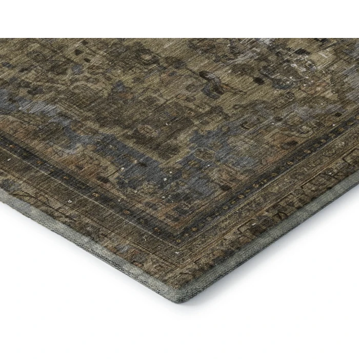 Addison Mayfield Brown AMF1646 - 8ft. Round Rug