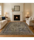 Addison Mayfield Brown AMF1646 - 8ft. Round Rug
