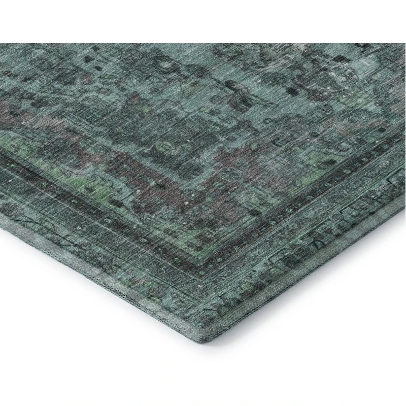 Addison Mayfield Teal AMF1646 - 8ft. Round Rug