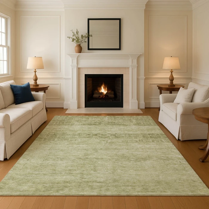 Addison Mayfield Green AMF1647 - 8ft. Round Rug