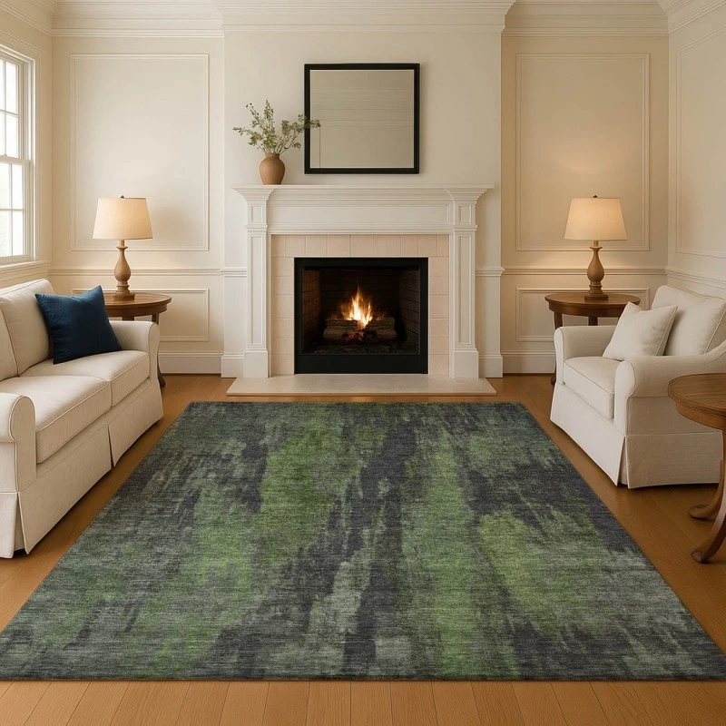 Addison Mayfield Green AMF1648 - 8ft. Round Rug