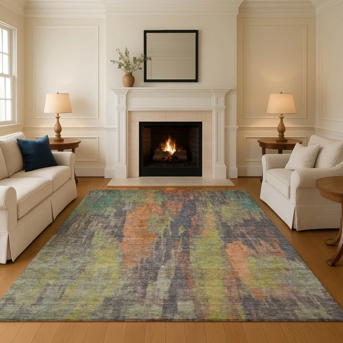 Addison Mayfield Orange AMF1648 9ft. x 12ft. Rect. Rug
