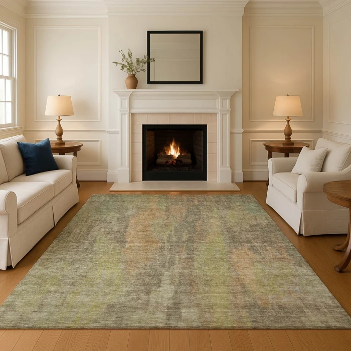 Addison Mayfield Brown AMF1648 - 8ft. Round Rug