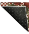 Addison Mayfield red AMF164 - 8ft. Round Rug