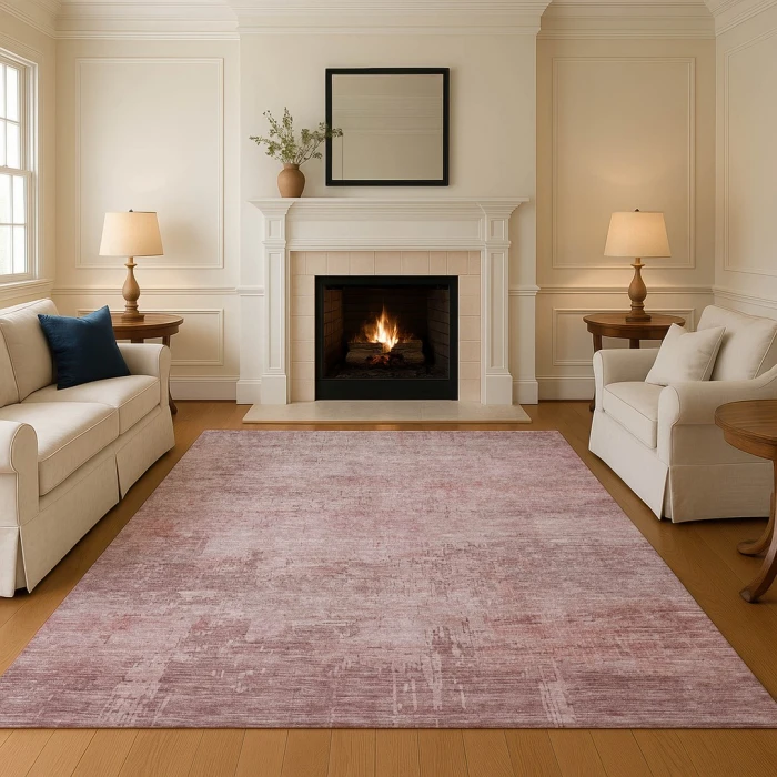 Addison Mayfield Pink AMF1650 - 8ft. Round Rug