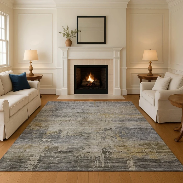 Addison Mayfield Gray AMF1650 - 8ft. Round Rug