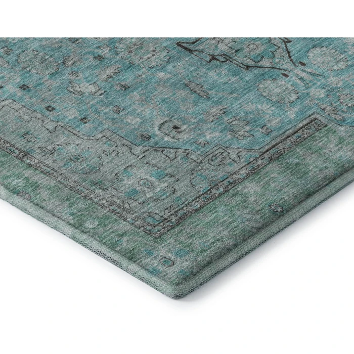 Addison Mayfield Teal AMF1651 2ft. 3in. x 7ft. 6in. Rect. Rug