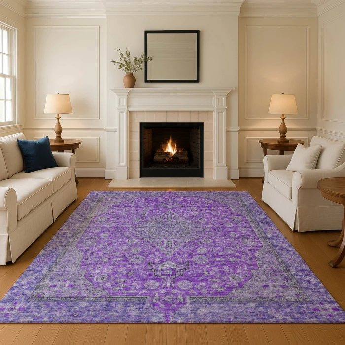 Addison Mayfield Purple AMF1651 2ft. 3in. x 7ft. 6in. Rect. Rug
