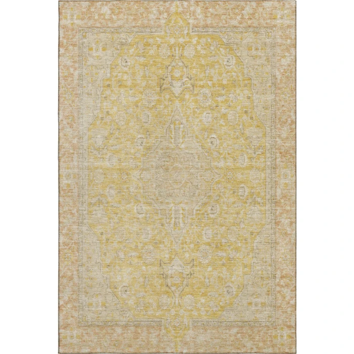 Addison Mayfield Gold AMF1651 - 8ft. Round Rug