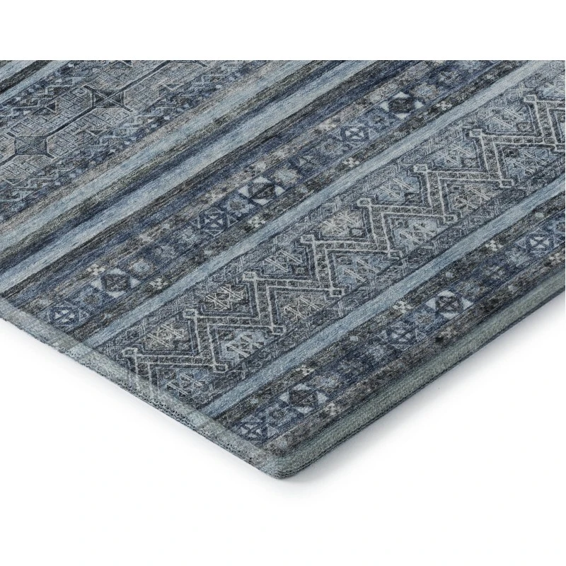 Addison Mayfield Blue AMF1653 - 8ft. Round Rug