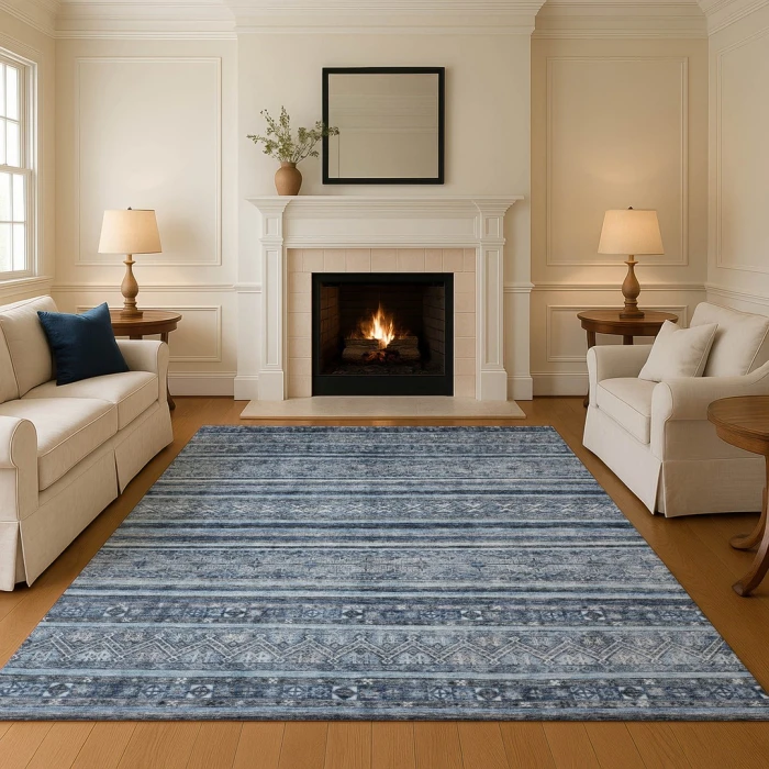 Addison Mayfield Blue AMF1653 8ft. x 10ft. Rect. Rug