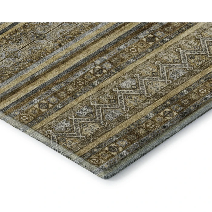 Addison Mayfield Brown AMF1653 - 8ft. Round Rug
