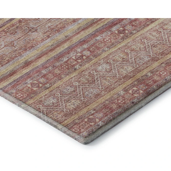 Addison Mayfield Orange AMF1653 - 8ft. Round Rug