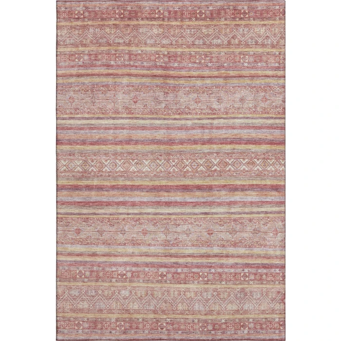 Addison Mayfield Orange AMF1653 - 8ft. Round Rug