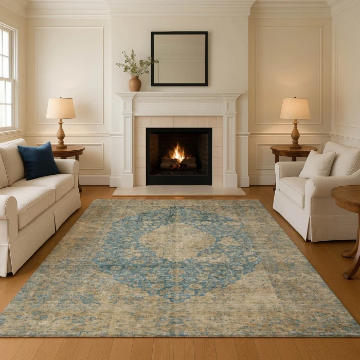 Addison Mayfield Blue AMF1657 8ft. x 10ft. Rect. Rug