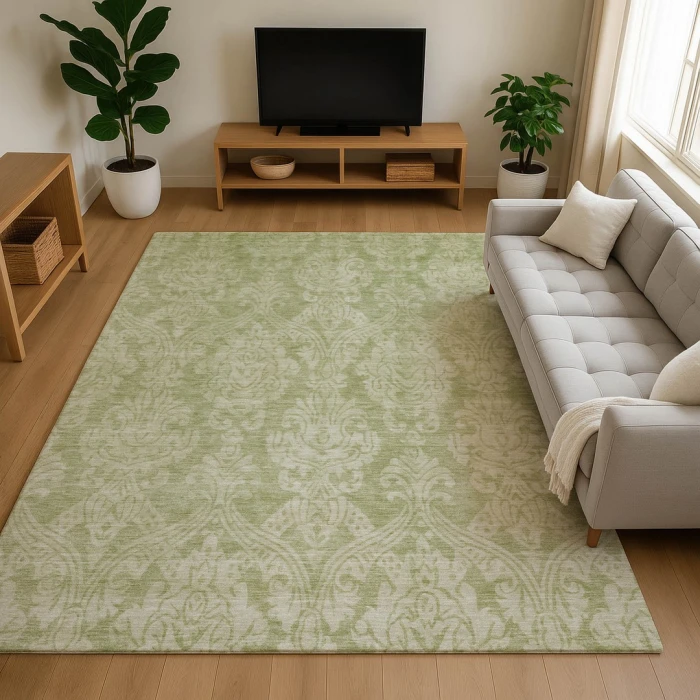Addison Mayfield Green AMF1659 - 8ft. Round Rug