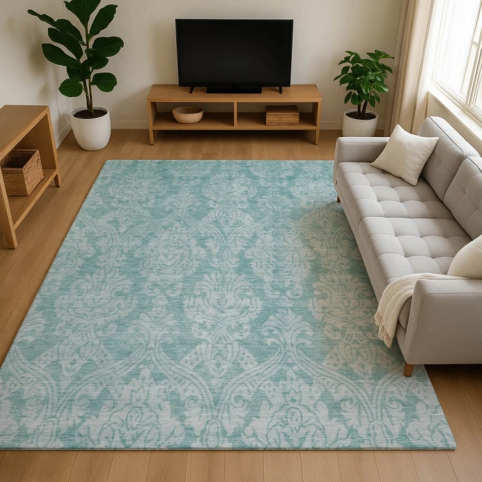 Addison Mayfield Teal AMF1659 8ft. x 10ft. Rect. Rug