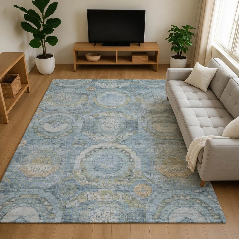 Addison Mayfield Blue AMF1661 2ft. 3in. x 7ft. 6in. Rect. Rug