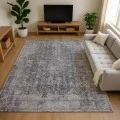 Addison Mayfield Gray AMF1663 - 8ft. Round Rug