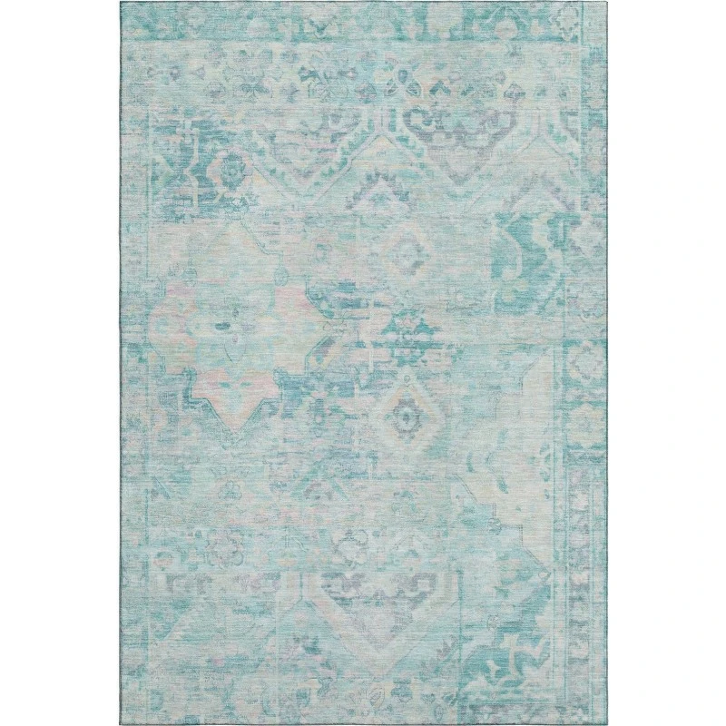 Addison Mayfield Teal AMF1664 - 8ft. Round Rug