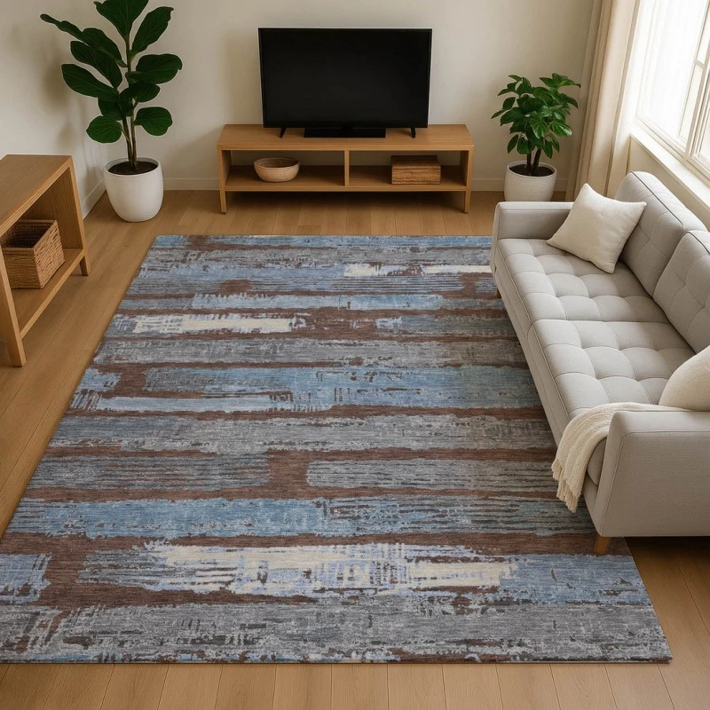 Addison Mayfield Brown AMF1665 - 8ft. Round Rug