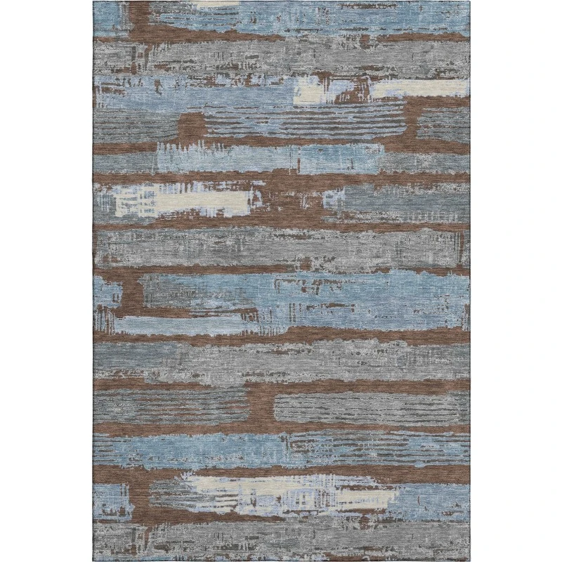 Addison Mayfield Brown AMF1665 - 8ft. Round Rug