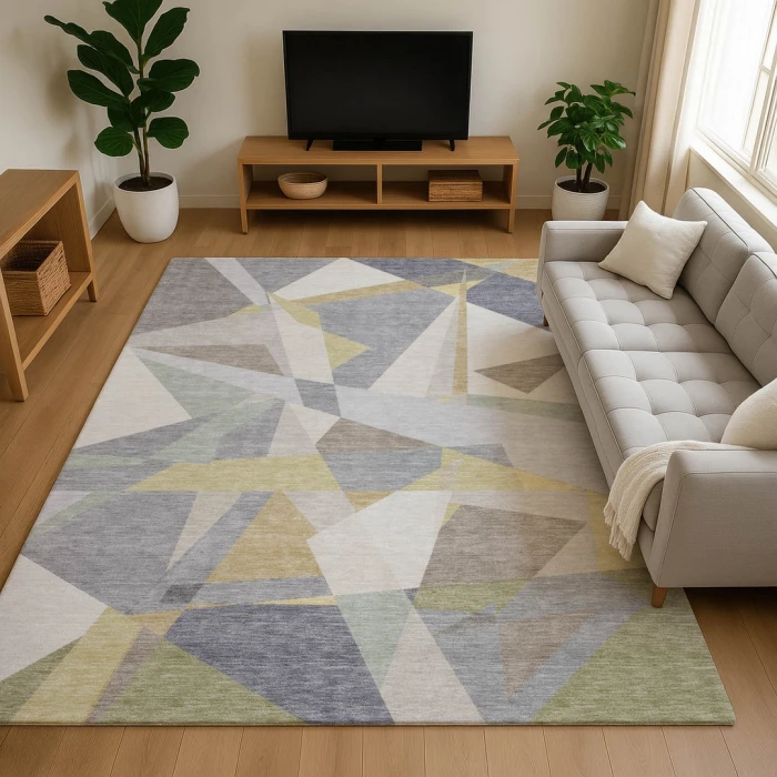 Addison Mayfield Gray AMF1666 - 8ft. Round Rug