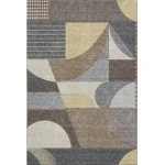 Addison Mayfield Brown AMF1667 - 8ft. Round Rug