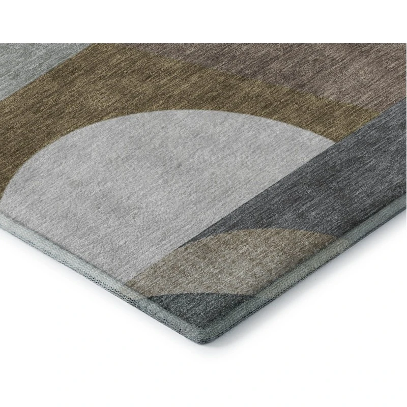 Addison Mayfield Brown AMF1667 - 8ft. Round Rug