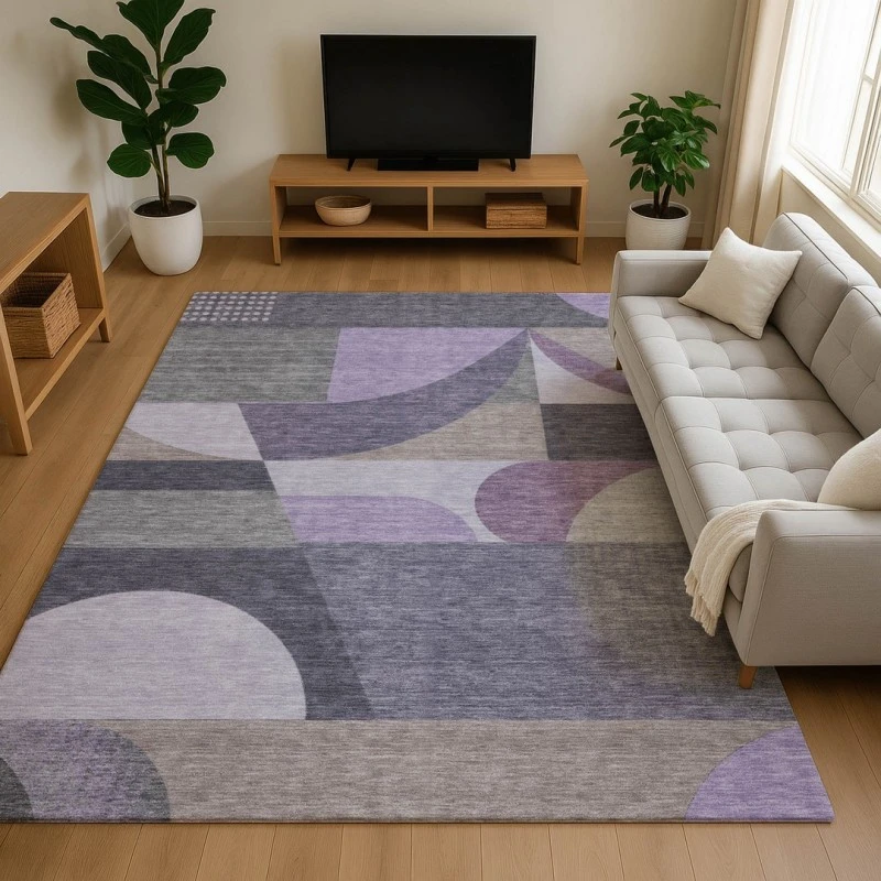 Addison Mayfield Purple AMF1667 5ft. x 7ft. 6in. Rect. Rug