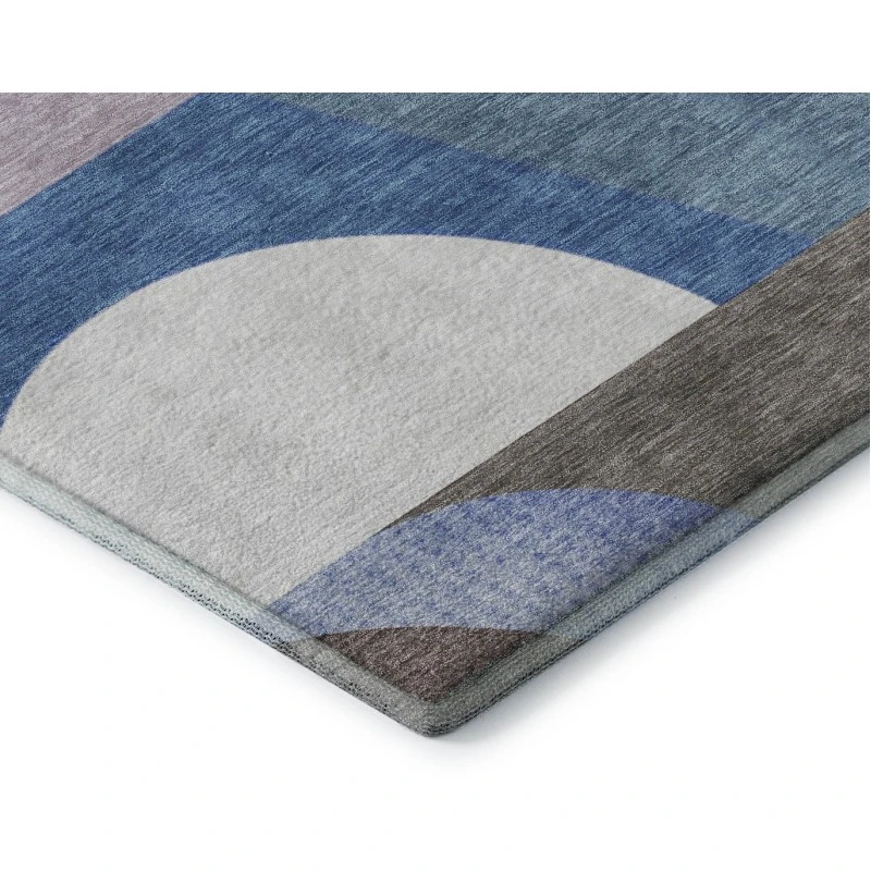 Addison Mayfield Blue AMF1667 - 8ft. Round Rug