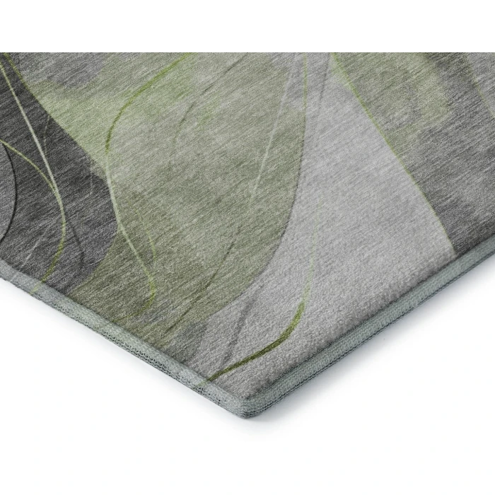 Addison Mayfield Green AMF1668 - 8ft. Round Rug