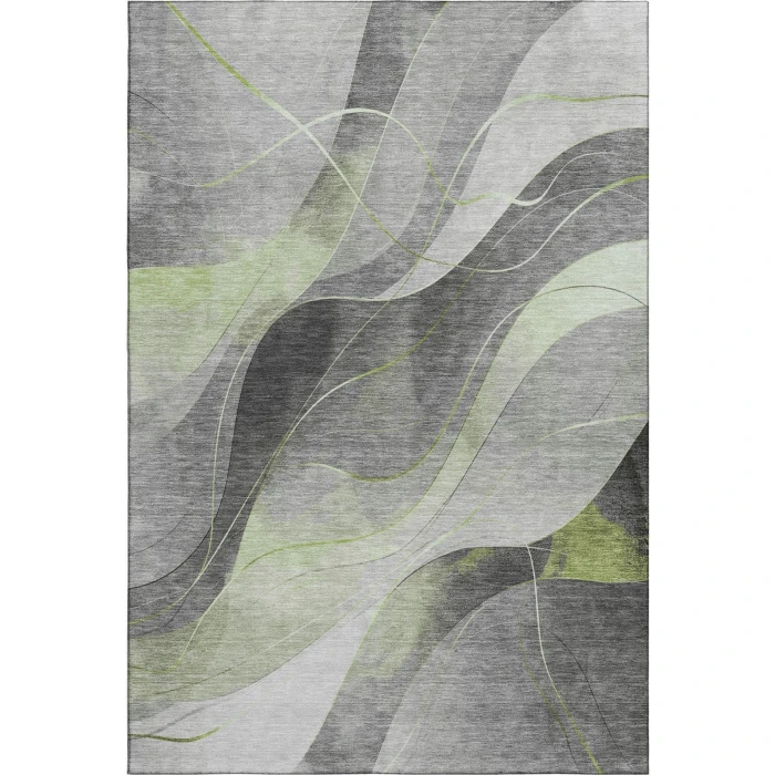 Addison Mayfield Green AMF1668 - 8ft. Round Rug