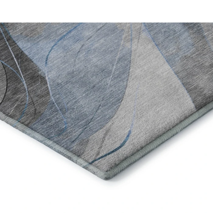Addison Mayfield Blue AMF1668 - 8ft. Round Rug