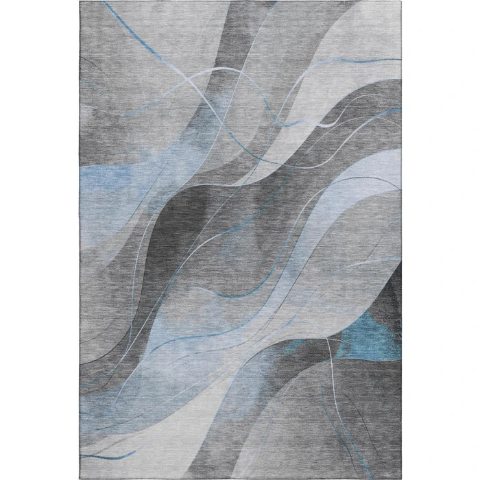 Addison Mayfield Blue AMF1668 - 8ft. Round Rug