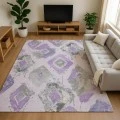 Addison Mayfield Purple AMF1669 - 8ft. Round Rug