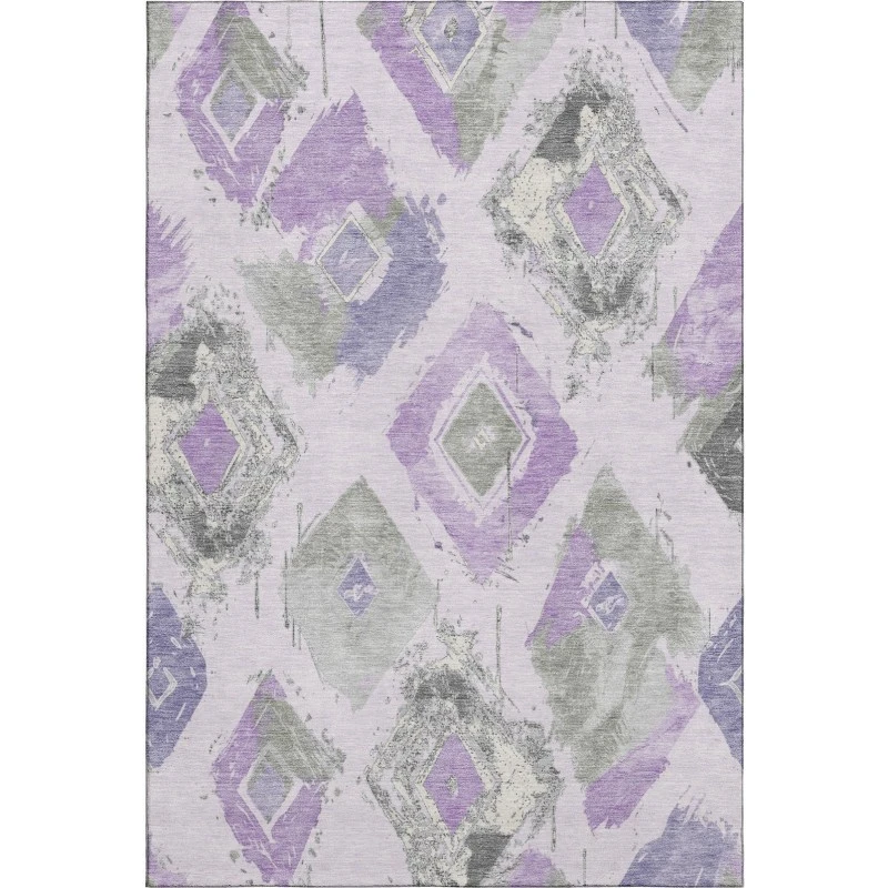 Addison Mayfield Purple AMF1669 - 8ft. Round Rug