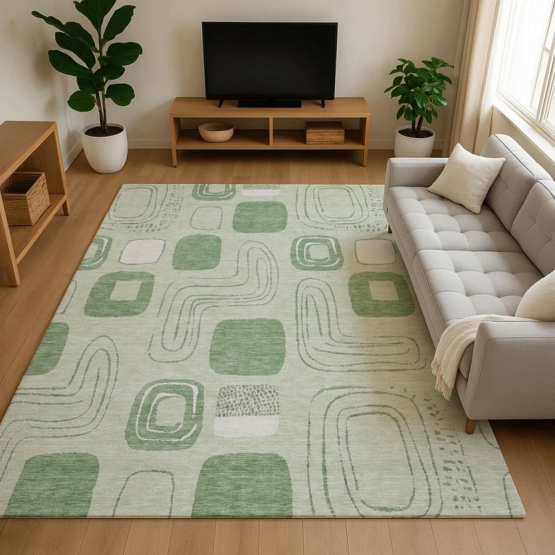 Addison Mayfield Green AMF1670 - 8ft. Round Rug