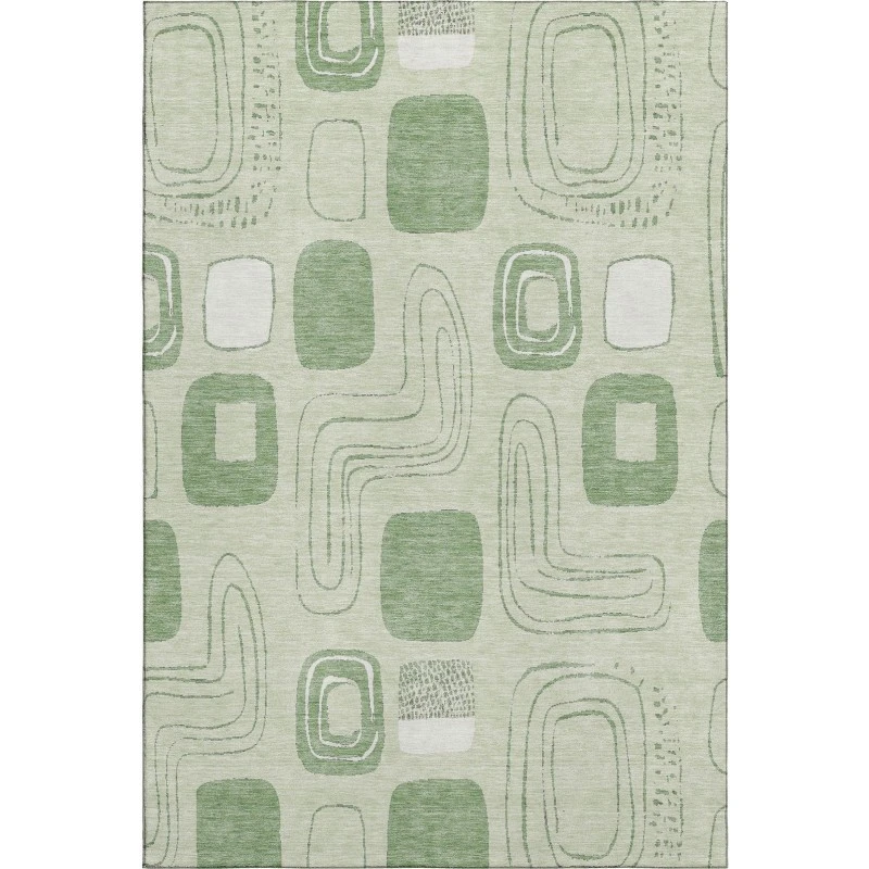 Addison Mayfield Green AMF1670 - 8ft. Round Rug