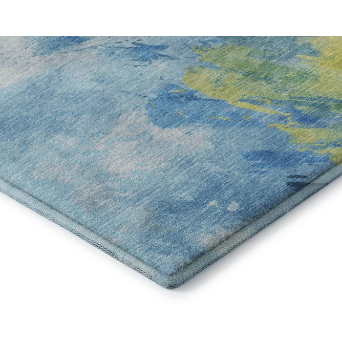 Addison Mayfield Blue AMF1675 - 8ft. Round Rug