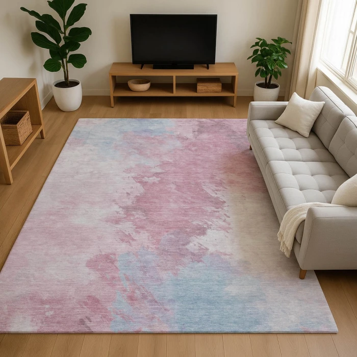 Addison Mayfield Pink AMF1675 - 8ft. Round Rug