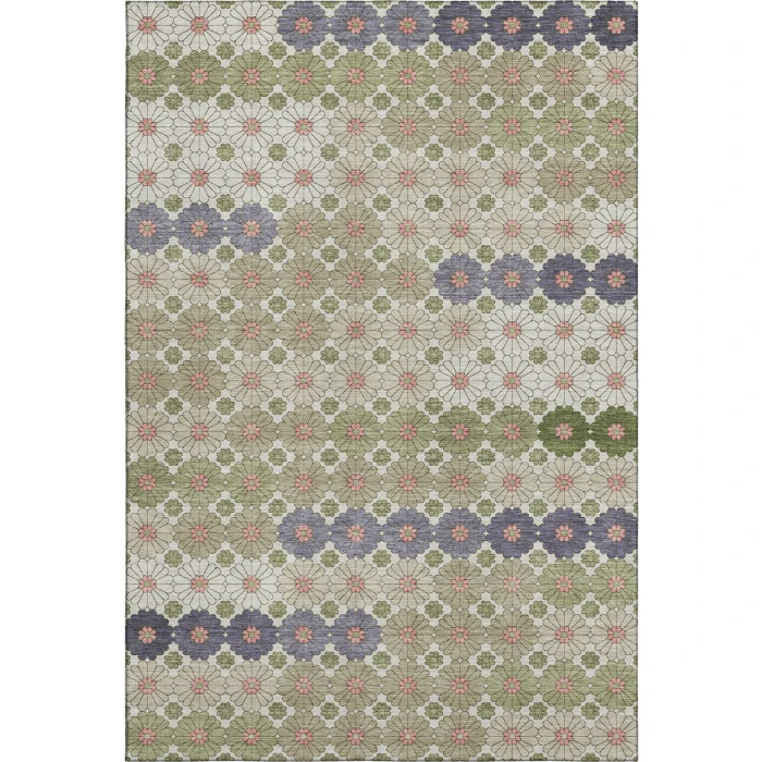 Addison Mayfield Green AMF1678 - 8ft. Round Rug