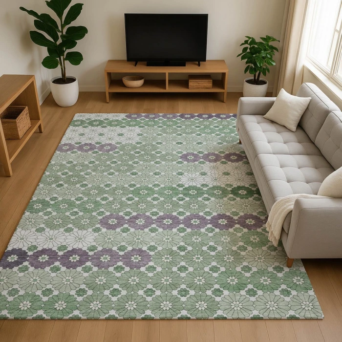 Addison Mayfield Green AMF1678 5ft. x 7ft. 6in. Rect. Rug